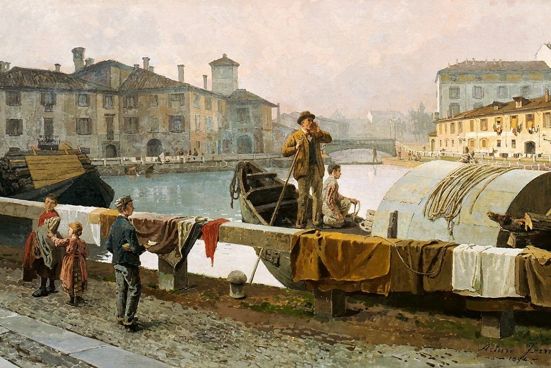 Il naviglio di via Viarenna, 1894